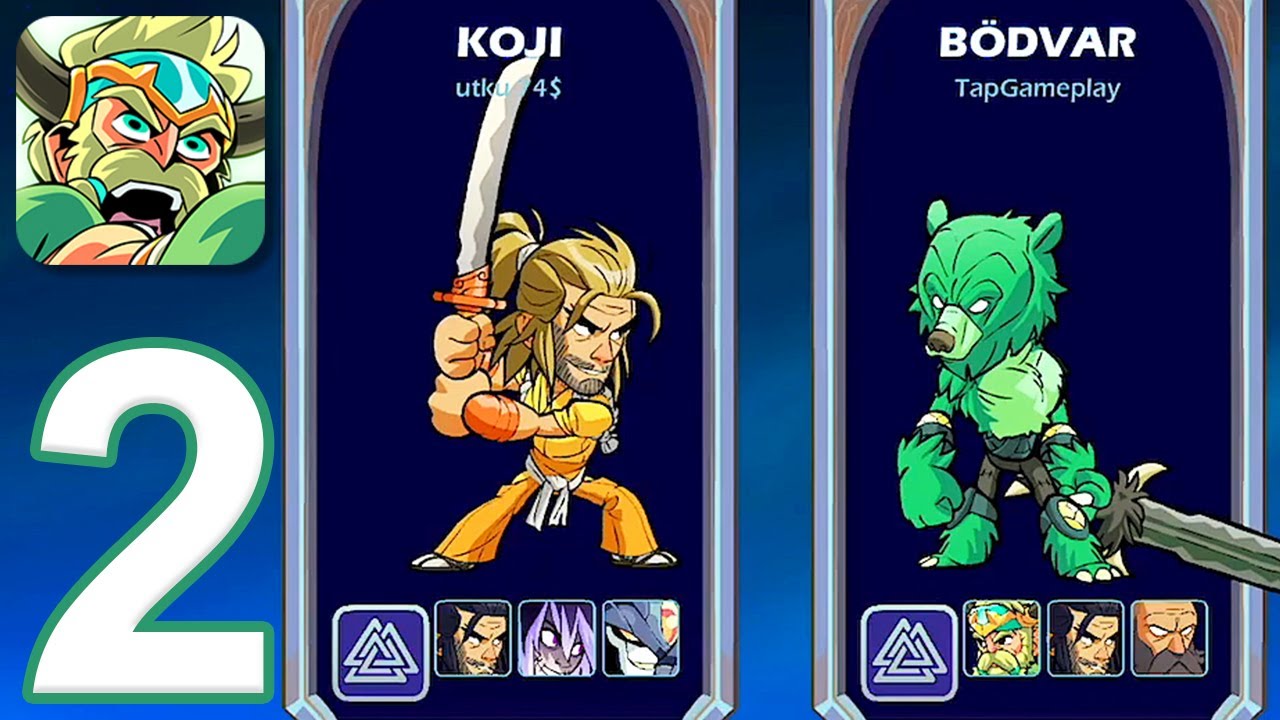 Brawlhalla Mobile - Gameplay Walkthrough Part 2 - Strikeout 1v1 (iOS, Android)