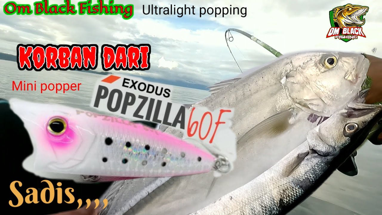 Ultralight popping lure killer dari exodus popzilla 60f