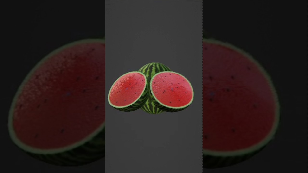 Watermelon 🍉 l Blender 3D Animation Making Short #3dblender #blendertutorial #watermelon #blender