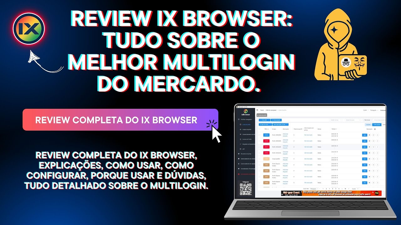 REVIEW IX BROWSER - Melhor MULTILOGIN do Mercado NÃO É o que Você Pensa!⚠️