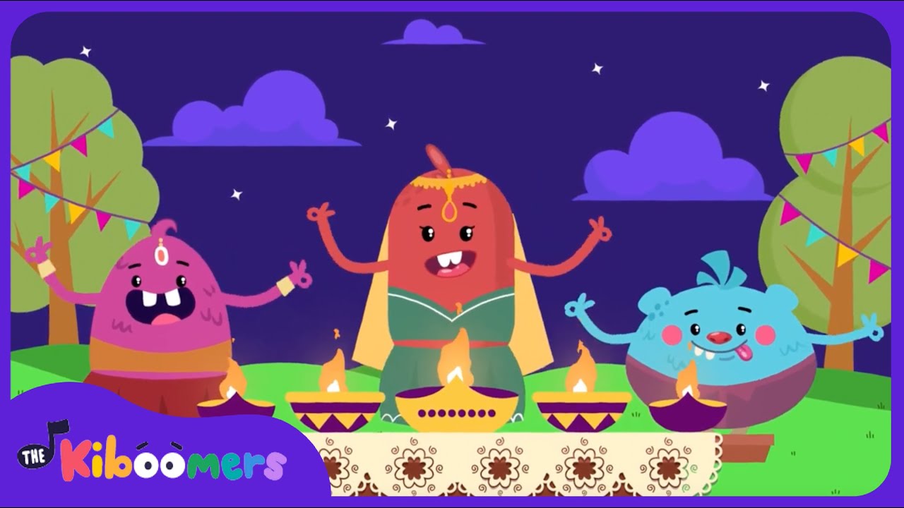 Happy Diwali Song - The Kiboomers Preschool Songs - Hindu Holiday Celebration
