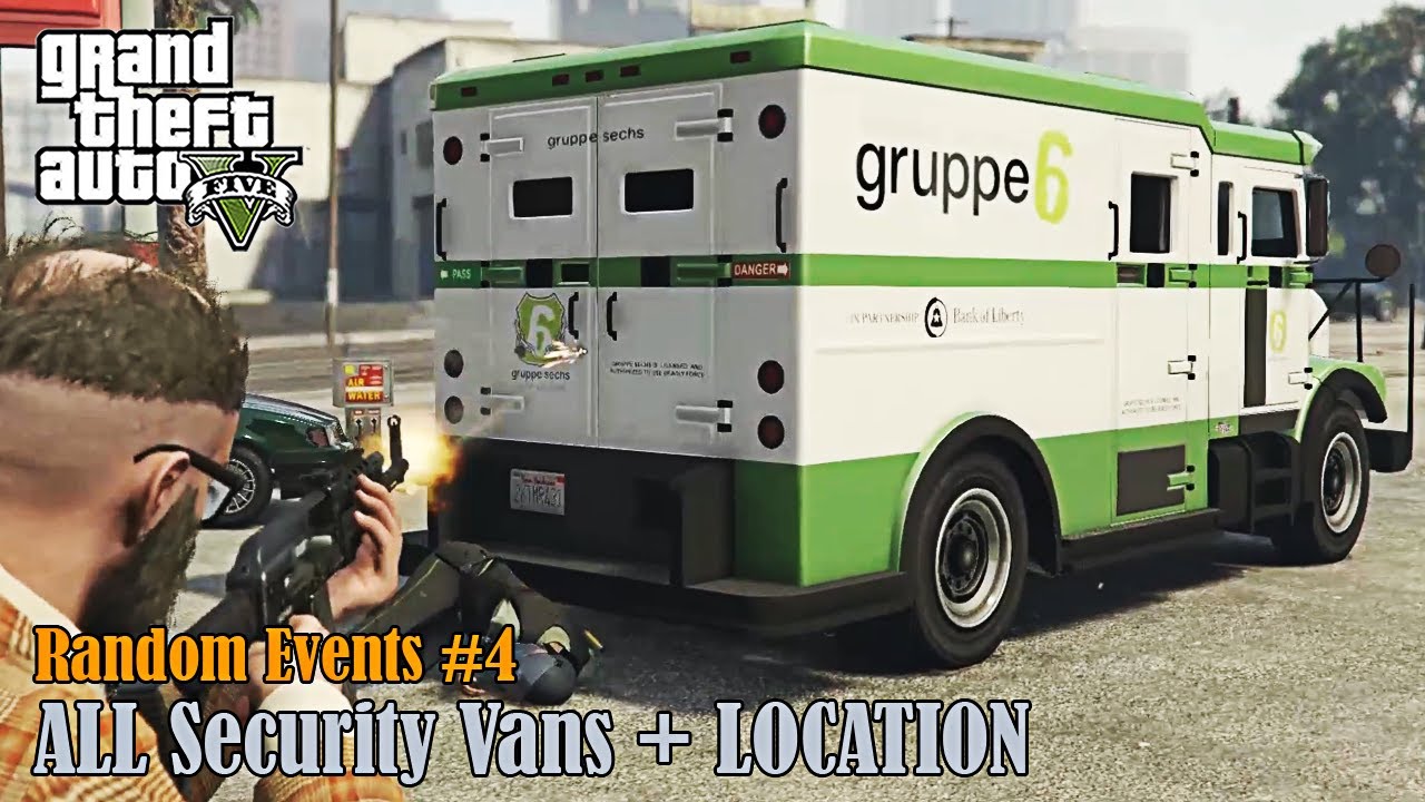 Grand Theft Auto V [PC] | ALL Security Vans + LOCATION | Random Events (4)