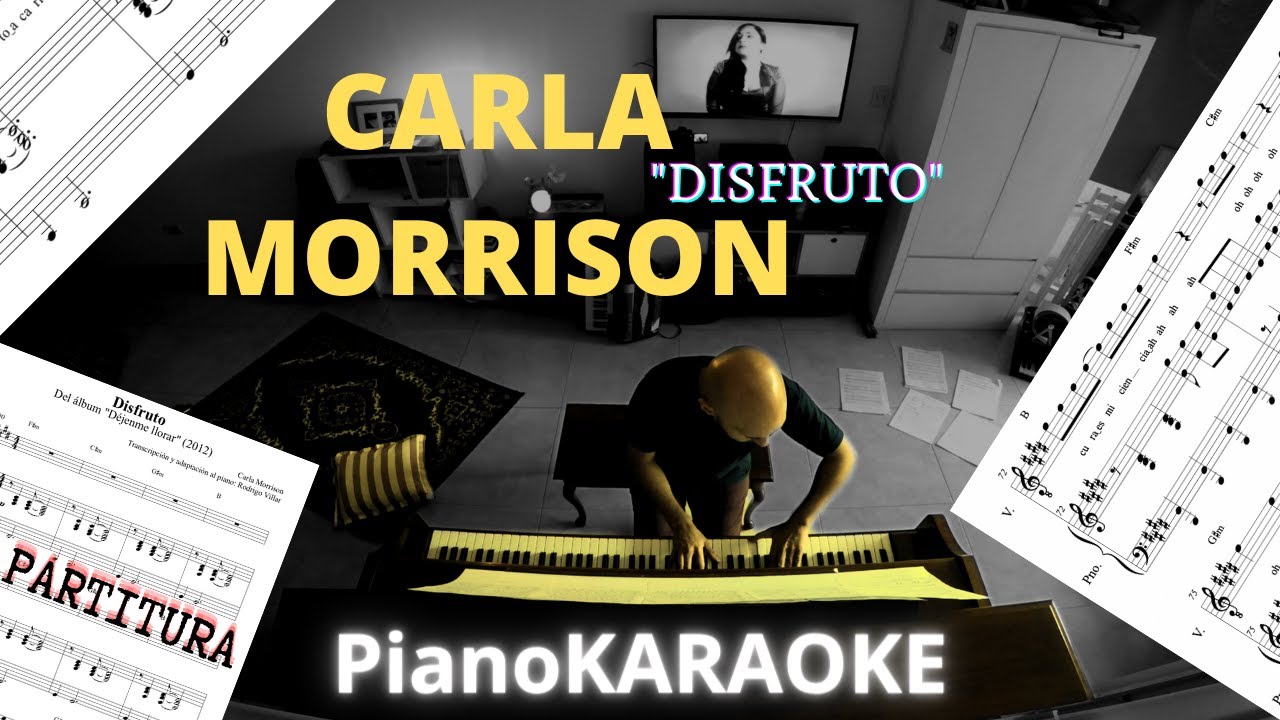 Carla Morrison - Disfruto (Partitura + PianoKaraoke)