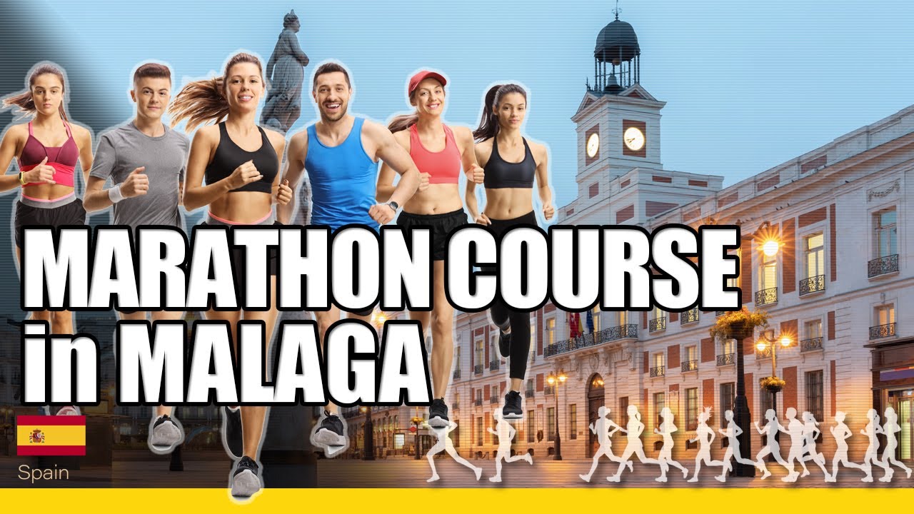 Marathon course at Malaga Marathon