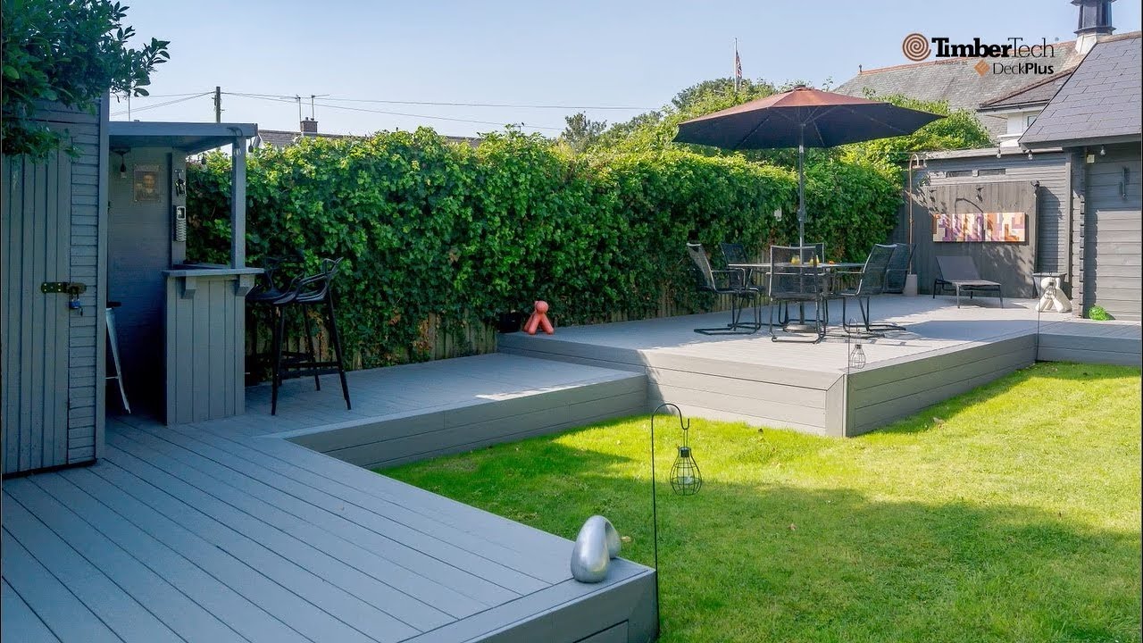 Grey Decking in the Garden | DeckPlus Project