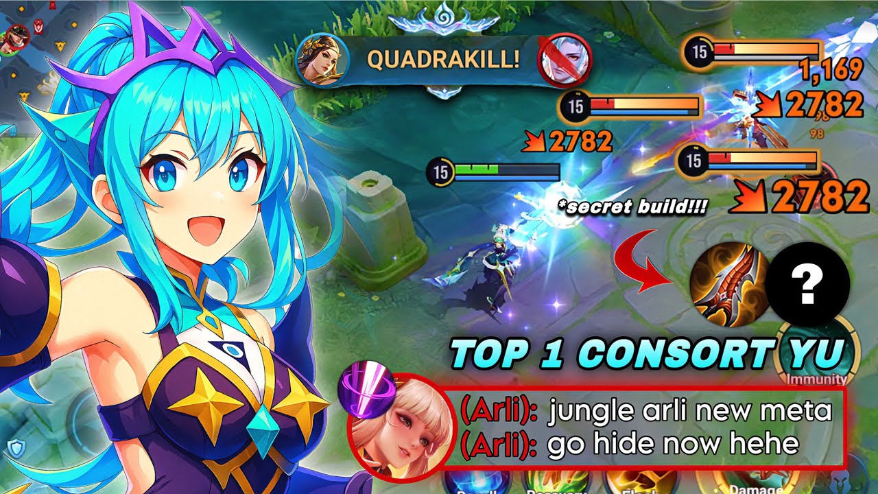 TOP 1 CONSORT YU ENCOUNTER JUNGLE ARLI IN LEGEND RANK! | CONSORT YU BEST BUILD & ARCANA 2025
