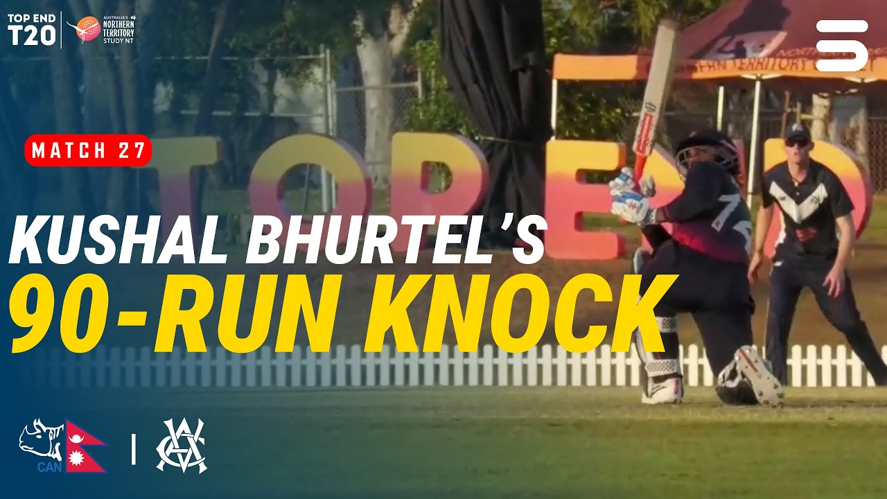 What a Knock! Kushal Bhurtel Hits 90 | Nepal vs Victoria | Match 27 | Top End T20 2026 | ZP1J