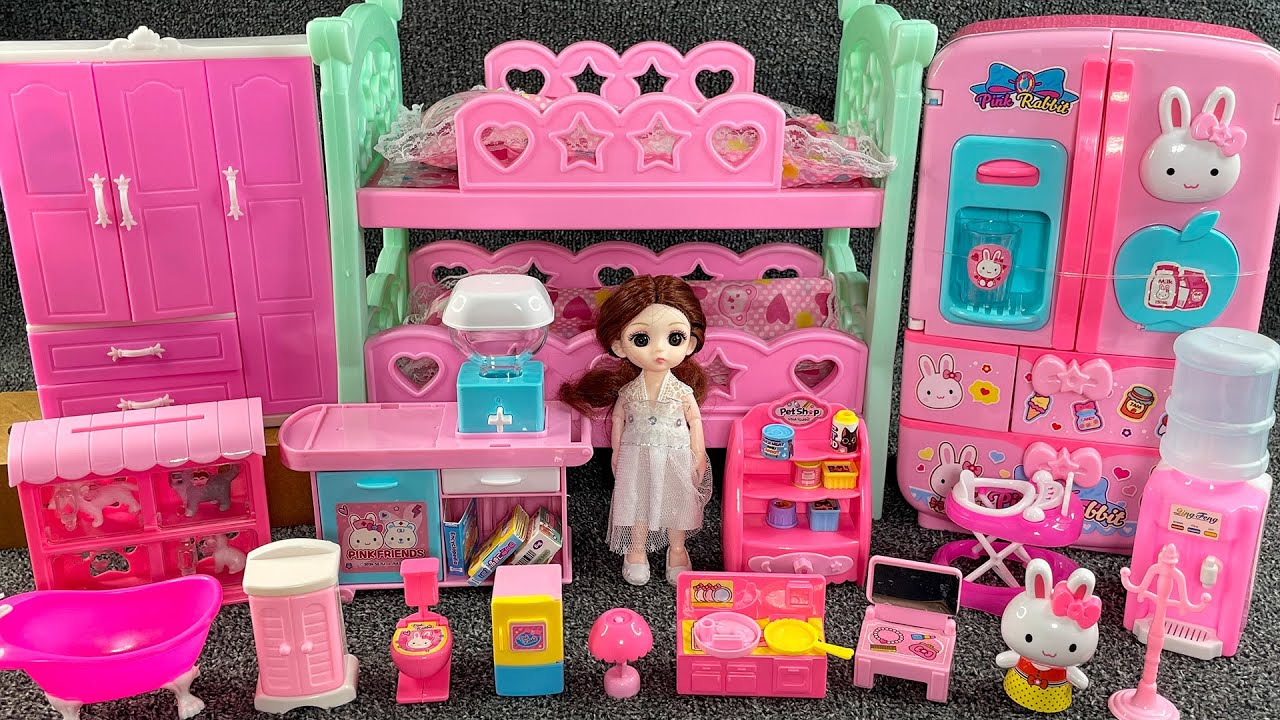 13 Minutes Satisfying with Unboxing Cute Princess House ＆ Swing Slide Collection Toys Review | ASMR