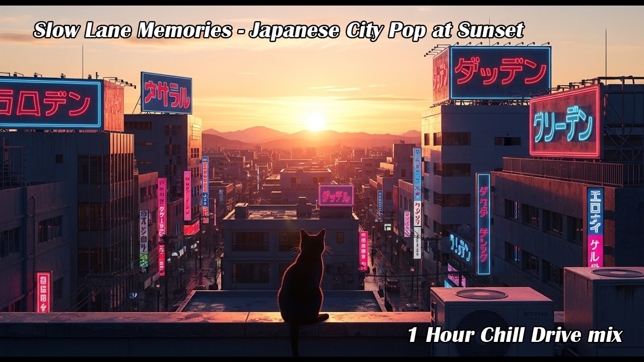 Slow Lane Memories 🌆 Japanese City Pop for Sunset & Night Drives | 1 Hour Mix
