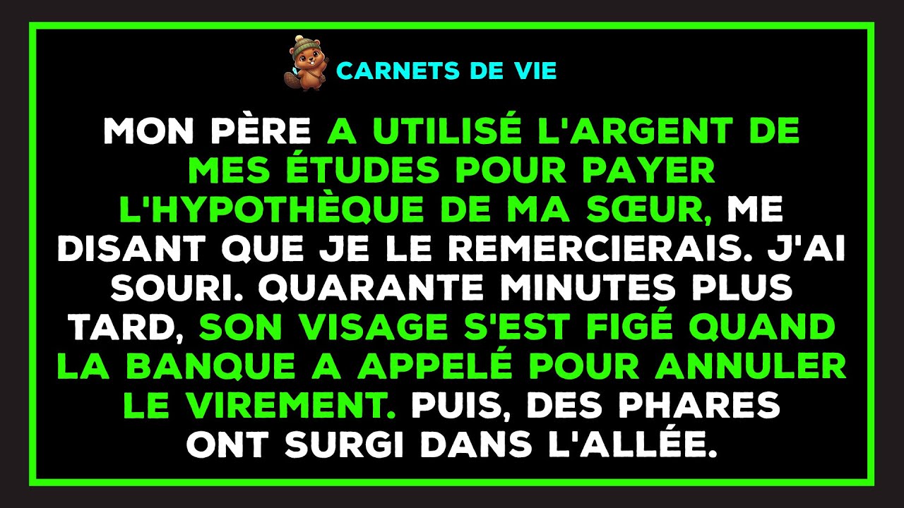Mon père a pris l'argent de mes études pour payer le crédit immobilier de ma sœur.