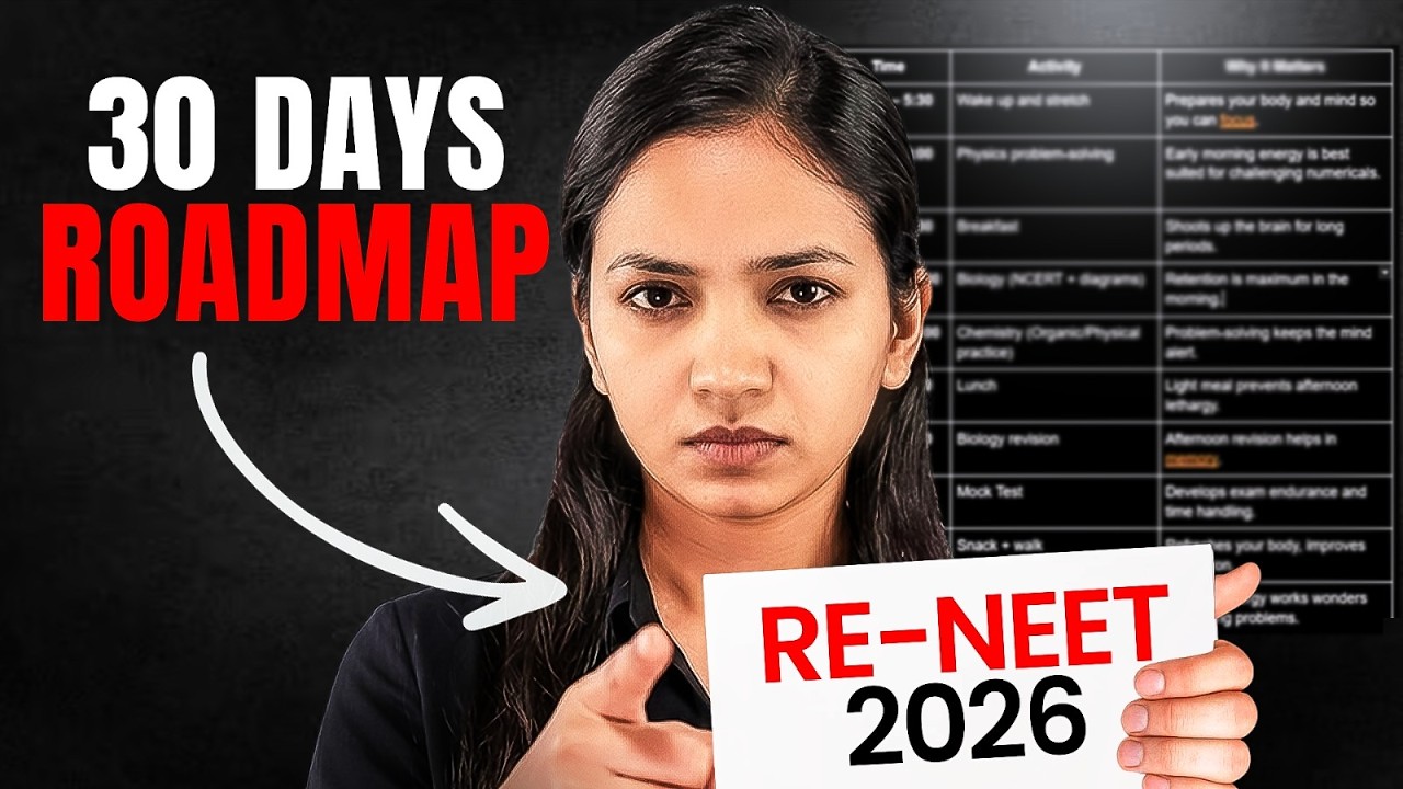 🔥Alert !! Last 30 Days for RE- NEET 2026 I Kuch Nahi Padha ? I Perfect Strategy To Follow