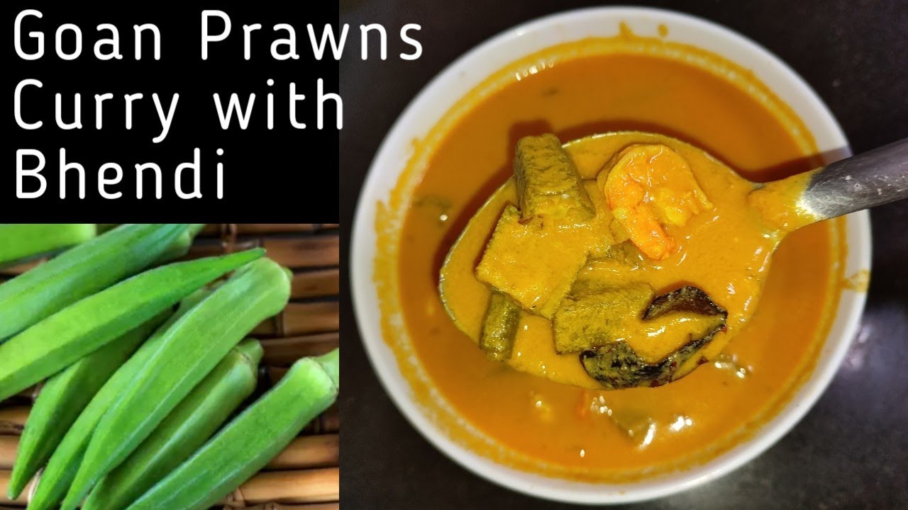 Goan Prawns Curry with okra/Bhendi 😋