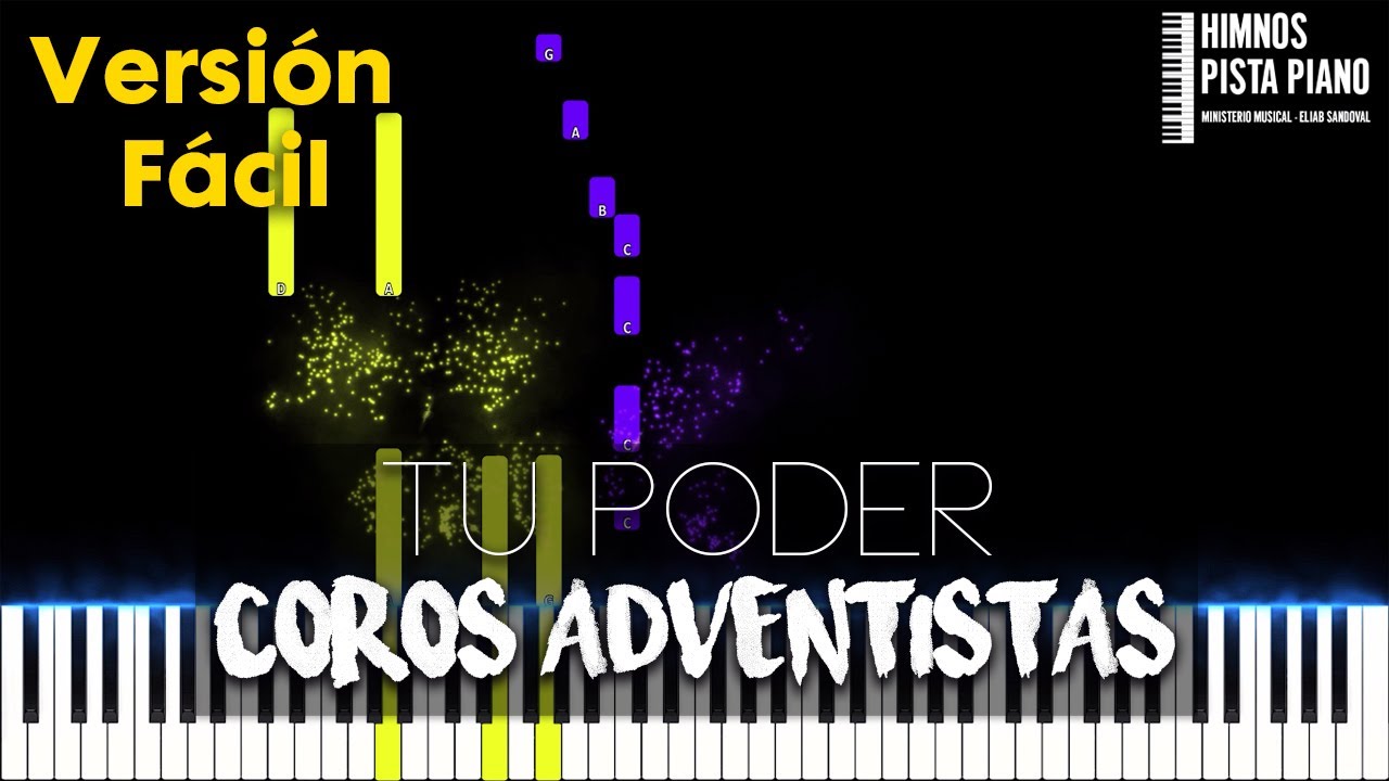 Tu Poder - Coros Adventistas | Easy Piano Tutorial + Partitura