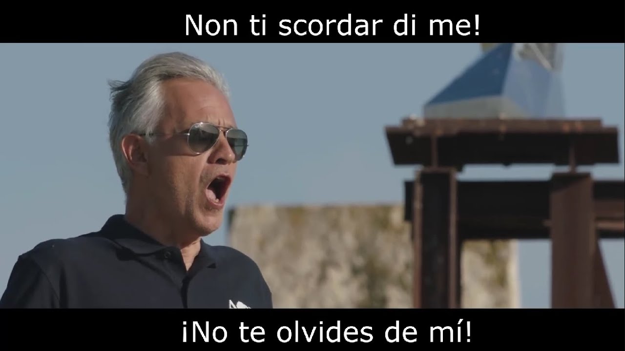 Andrea Bocelli - Non ti scordar di me (Subtitulada en español)