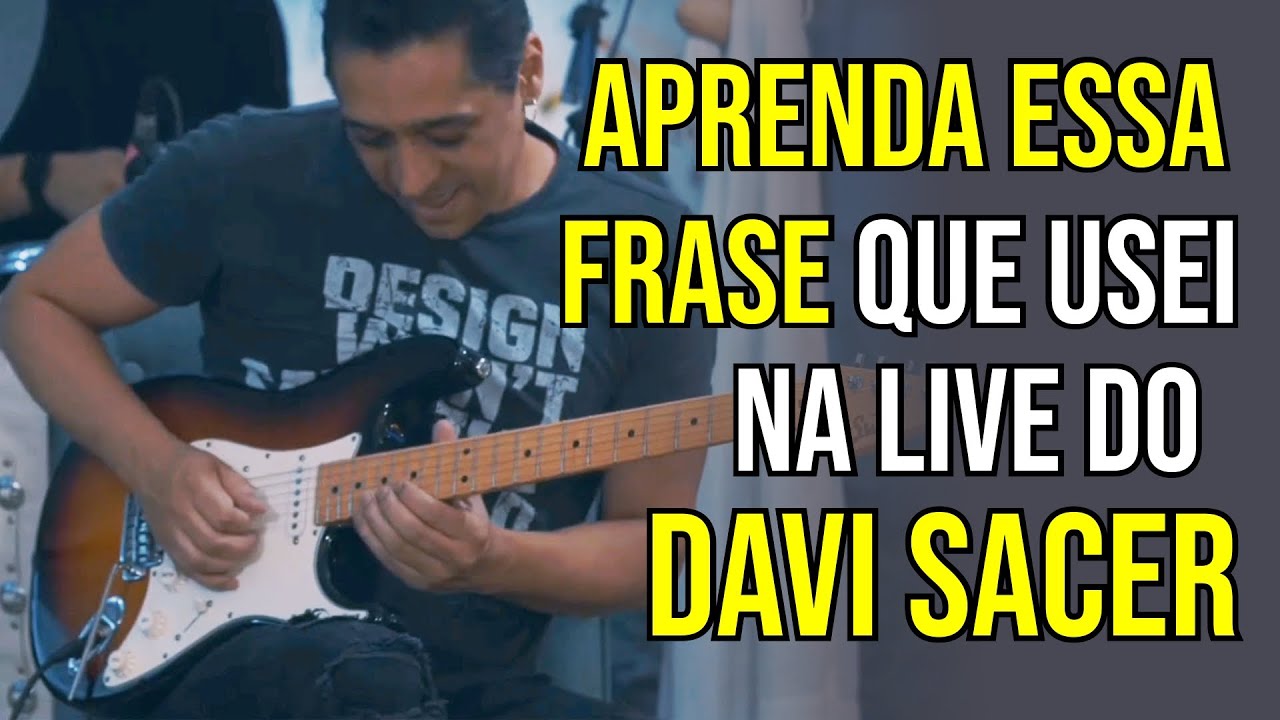 Aprenda essa frase que usei na Live do Davi Sacer