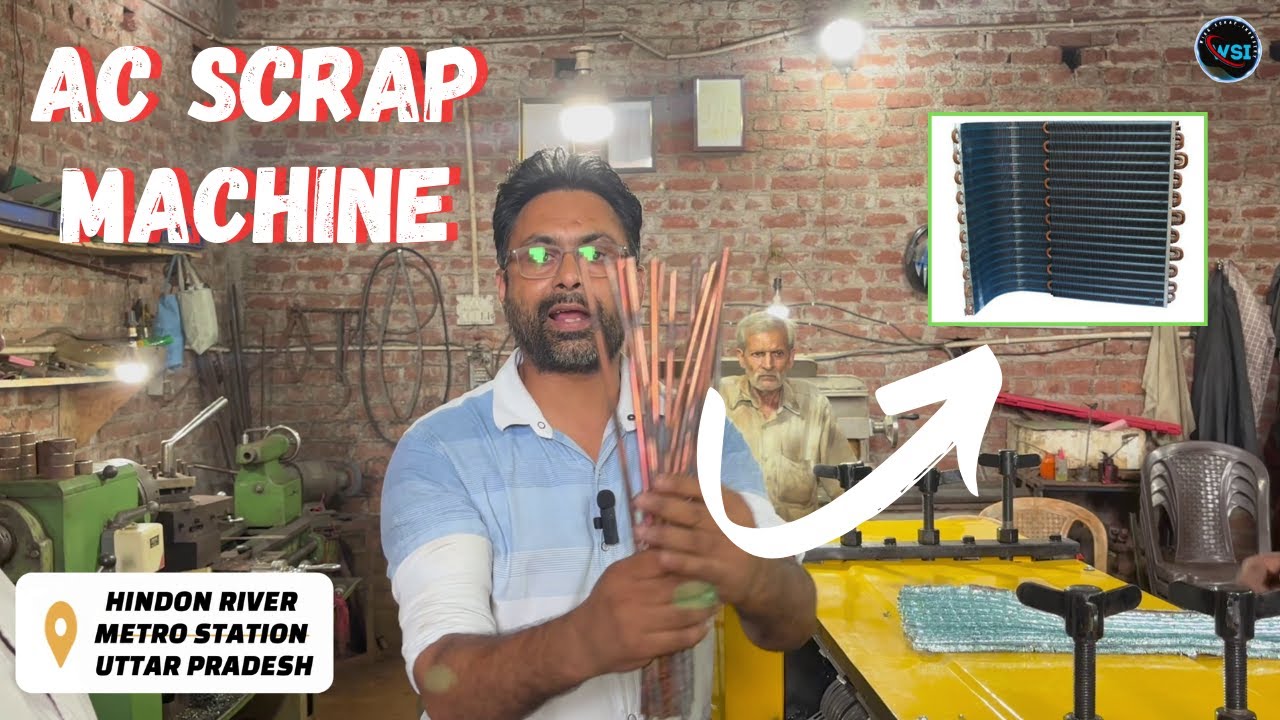 AC Condenser Scraping Machine Successfully Deliver in Andhra Pradesh All India Service Available