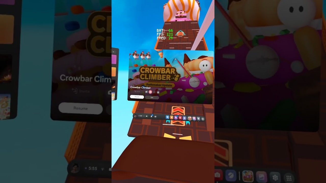 playing crowbar climbers