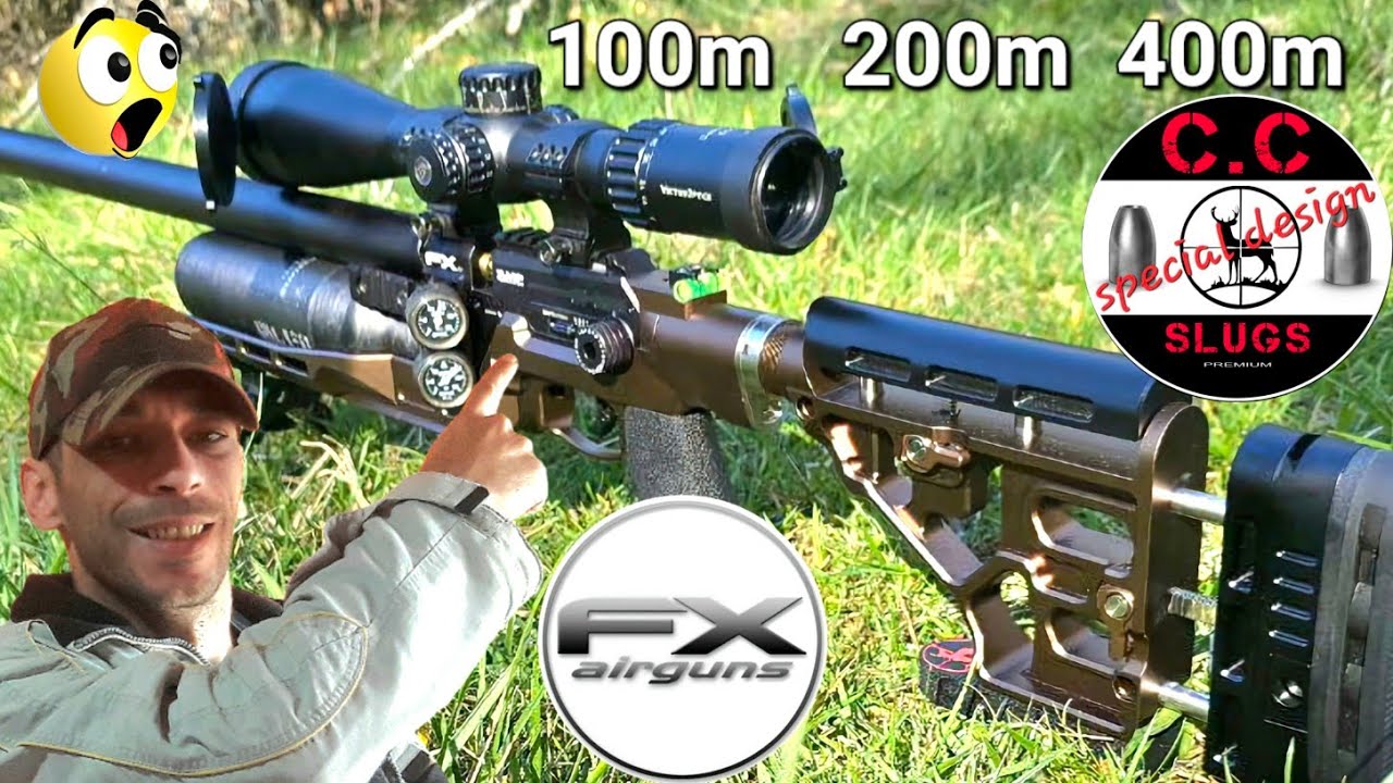Fx king .22 y c.c slug 100m 200m y 400m 