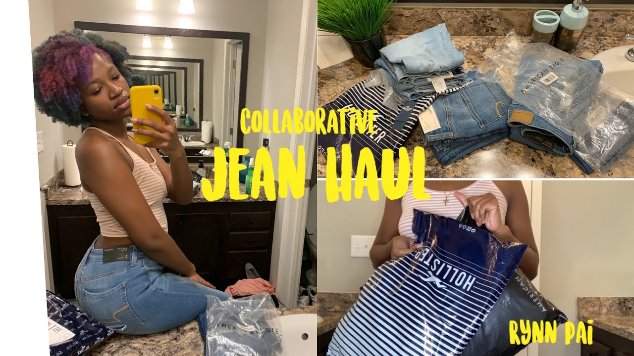 jean try on haul| AMERICAN EAGLE X HOLLISTER | rynn pai