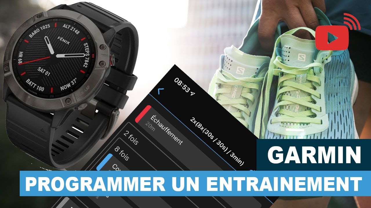 Programmer une séance d'entrainement sur Garmin Connect