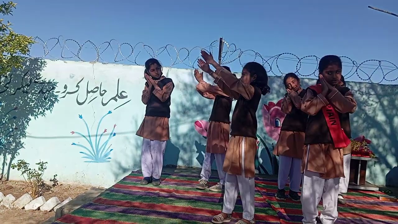 Honoring teachers through art __ special tableau performance by students