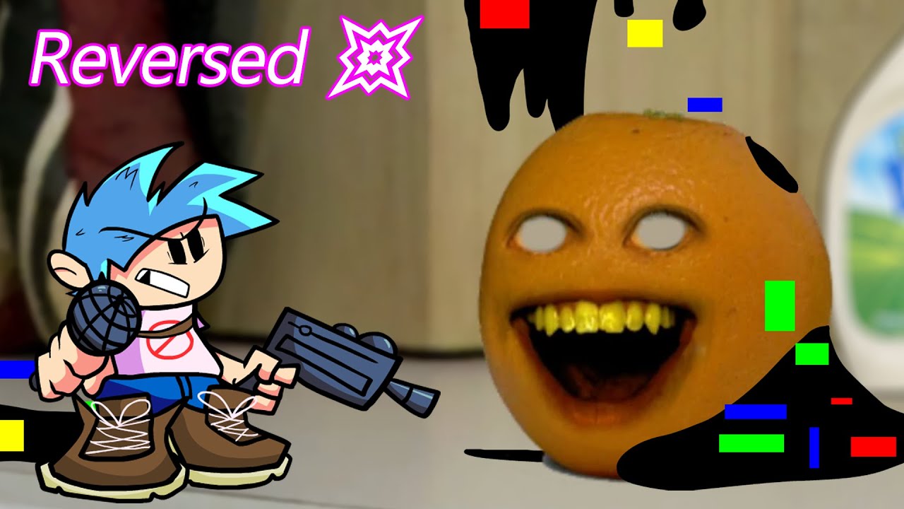 FNF нарезанный, но перевернутый 💥 | BF VS Corrupted Annoying Orange перевернутый кавер — Friday N...