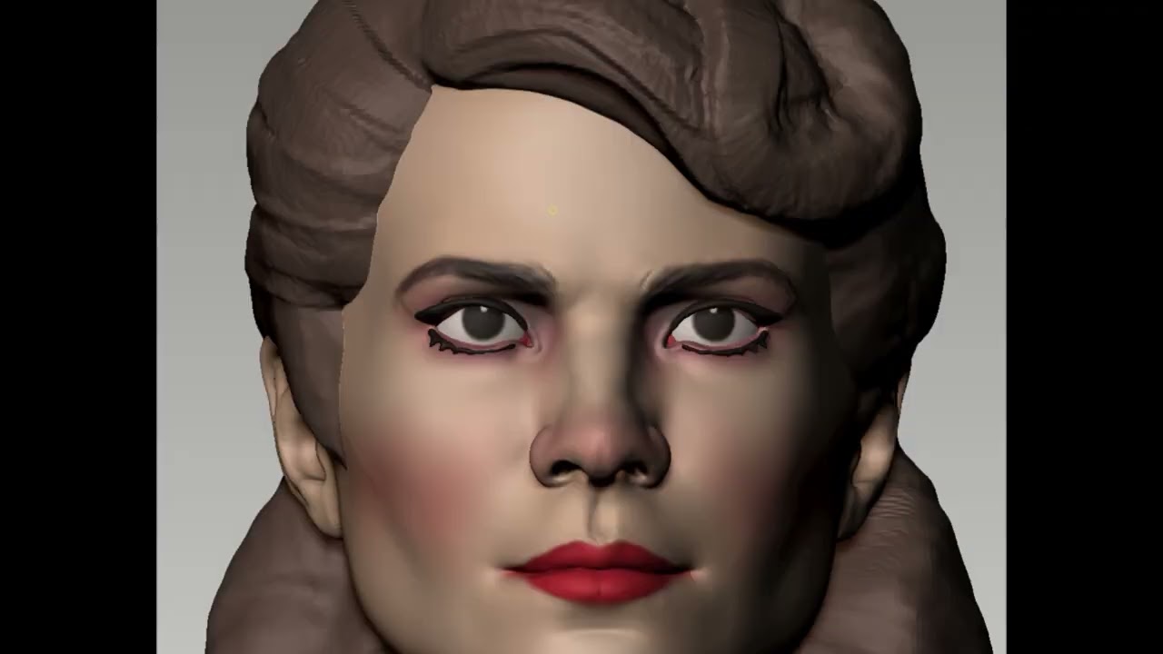 Peggy Carter face timelapse speedsculpt