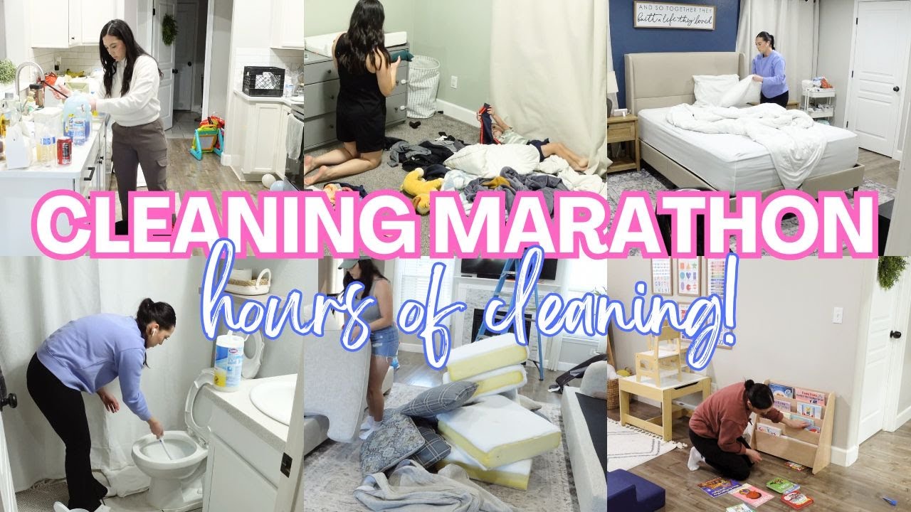 CLEANING MARATHON | CLEANING MOTIVATION | HOURS OF CLEANING