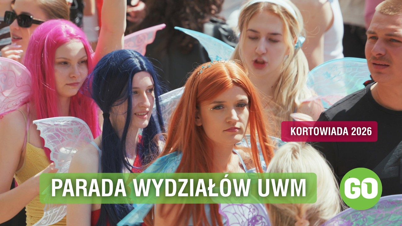 Kortowiada 2026 Olsztyn. Parada Wydział&oacute;w UWM opanowała miasto! Tysiące student&oacute;w na ulicach