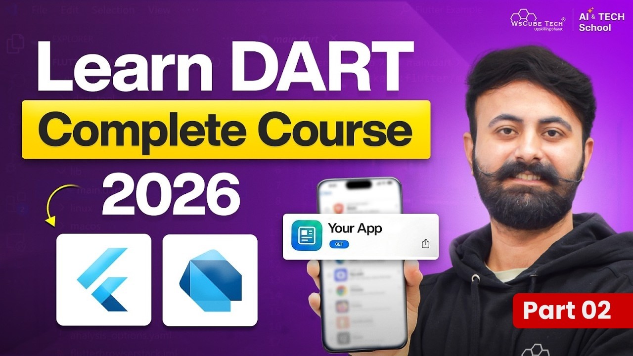 Learn Dart Complete Course 2026 | Beginner to Advanced