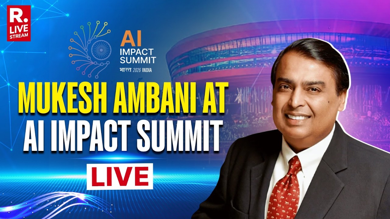 LIVE: Reliance Industries Chairman Mukesh Ambani Speaks At India AI Summit | Artificial Intelligence
