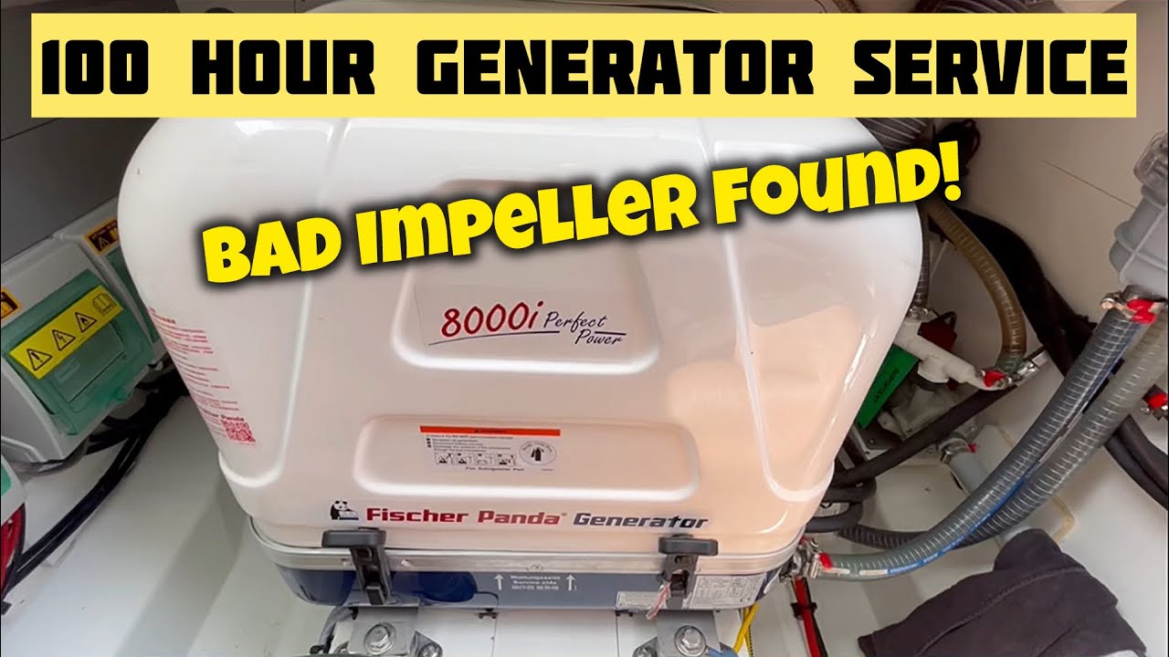100 Hour Service on our Fischer Panda Diesel Generator