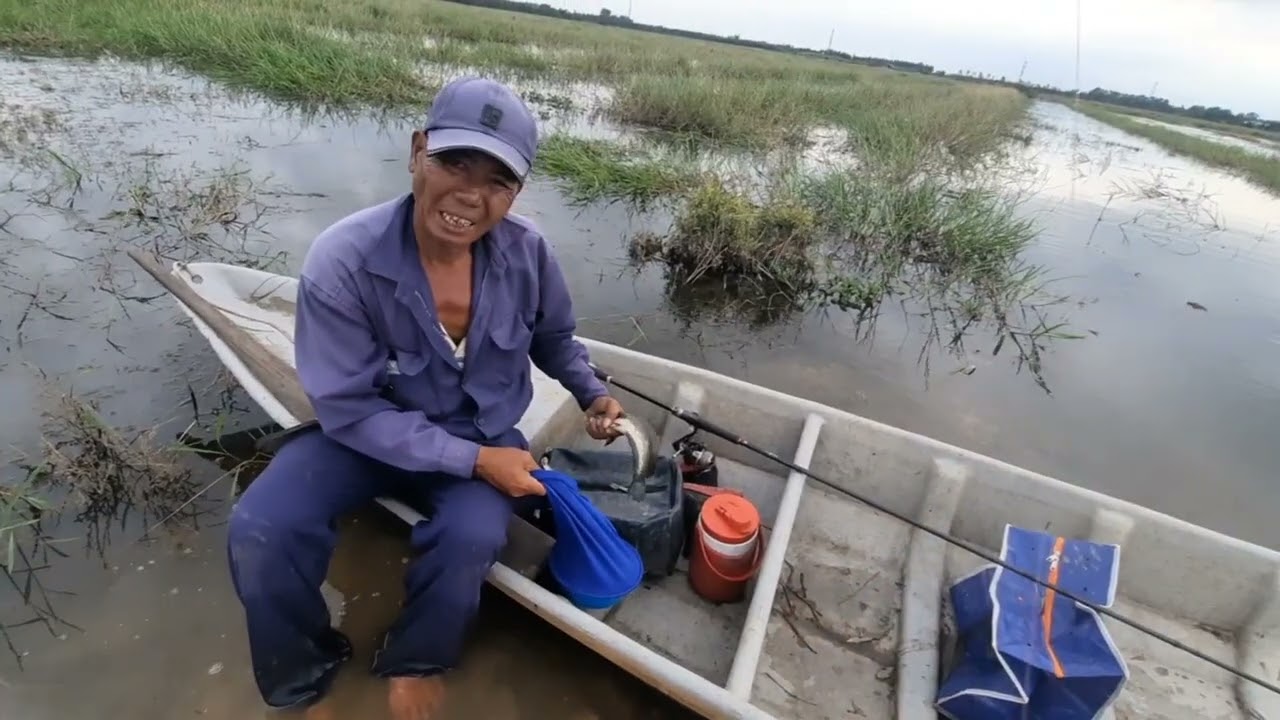 Câu cá lóc cầu bến kè cá ăn chú tao giật mỗi tay #1