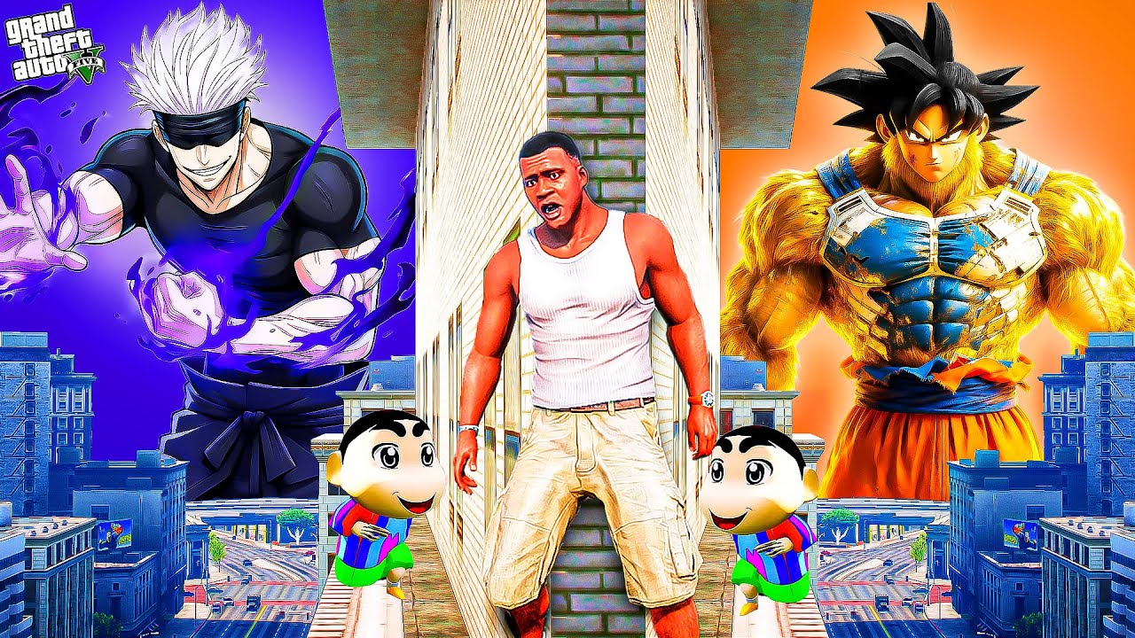 Gojo Purple Gang Vs Goku Orange Gang play HIDE AND KILL with Gojo & Goku In Gta 5