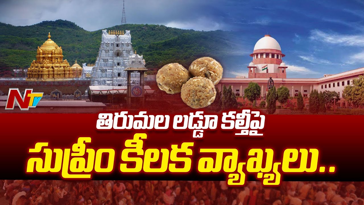 సాక్ష్యం ఉందా..? : Supreme Court Sensational Comments On Tirupati Laddu issue | Ntv