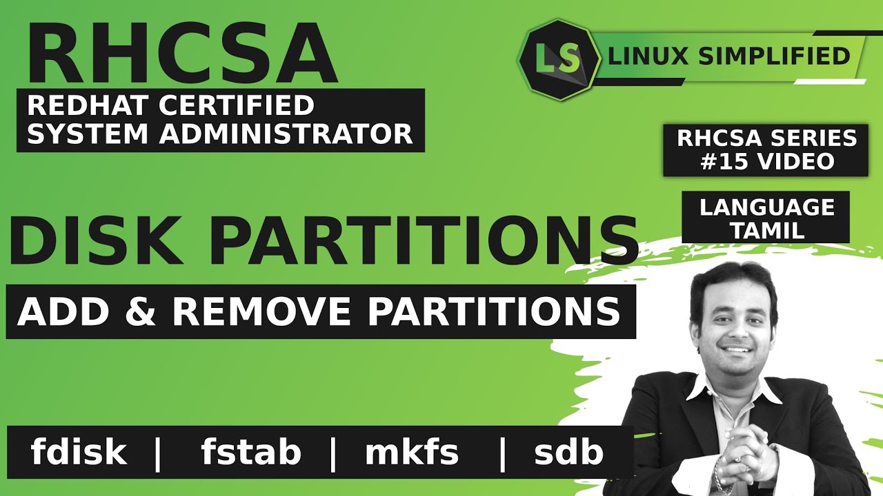 RHCSA | Partitioning - How to create and delete it in Redhat linux | Tamil
