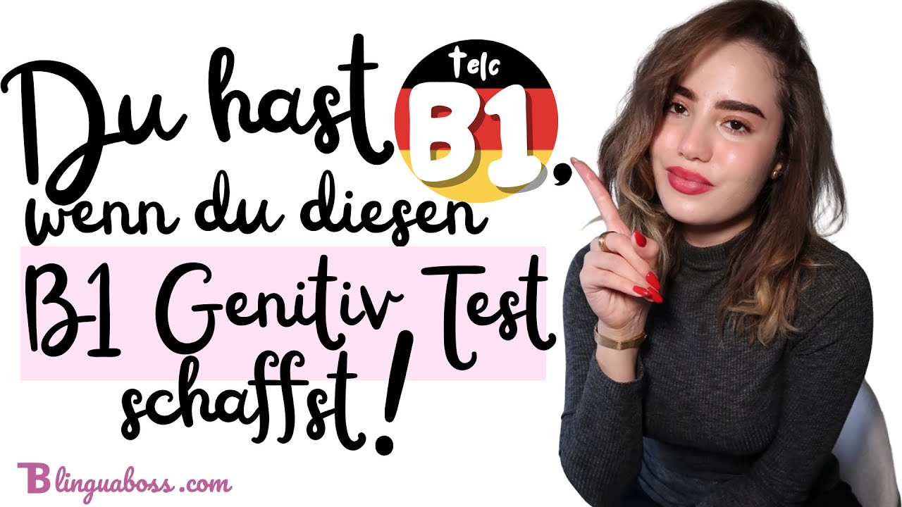 Du hast B1 Niveau, wenn du diesen Test schaffst! | B1 Sprachbausteine Prüfung | Genitiv Kasus 