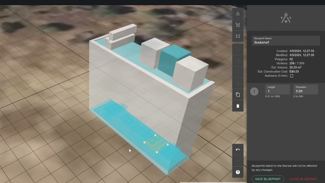 Earth 2 - update some skills - Holobuilding - Bookshelf