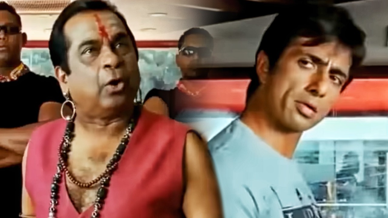 ब्रम्हानंदम असली गुंडे को अपना टैलेंट दिखाना चाहता है Dangerous Khiladi 4 Movie Comedy Scene