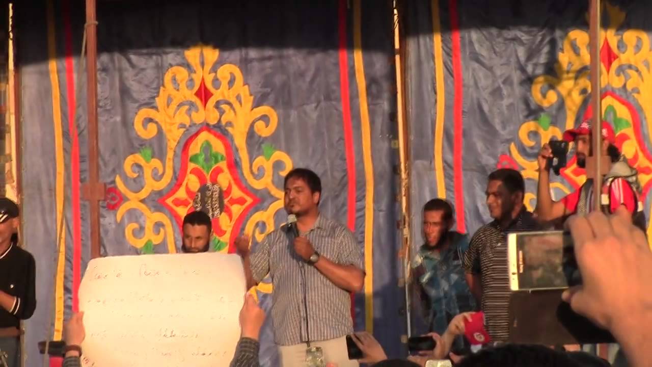 أحمد المجبري آمر كتيبة شهداء الزنتان من ساحة الحرية ببنغازي