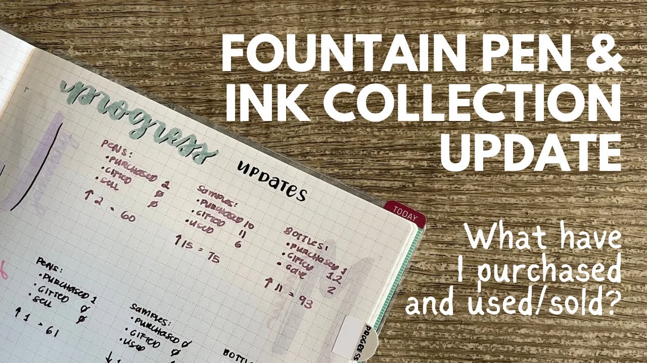 Fountain Pen & Ink Collection // Progress Update - taking a look at what I've acquired/sold so far!