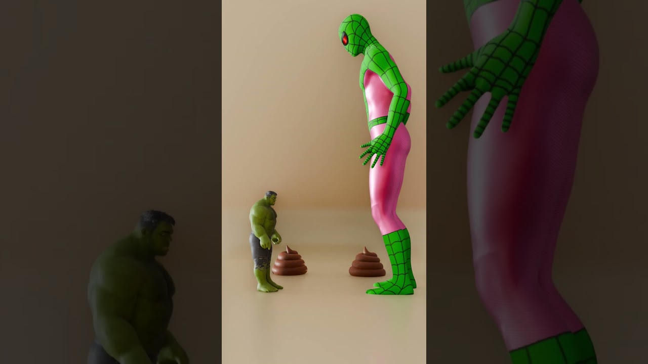 Hulk vs Spider man  @vilssanimations01@gmail.com #1 #hulk  #spiderman #3danimation #animationshorts