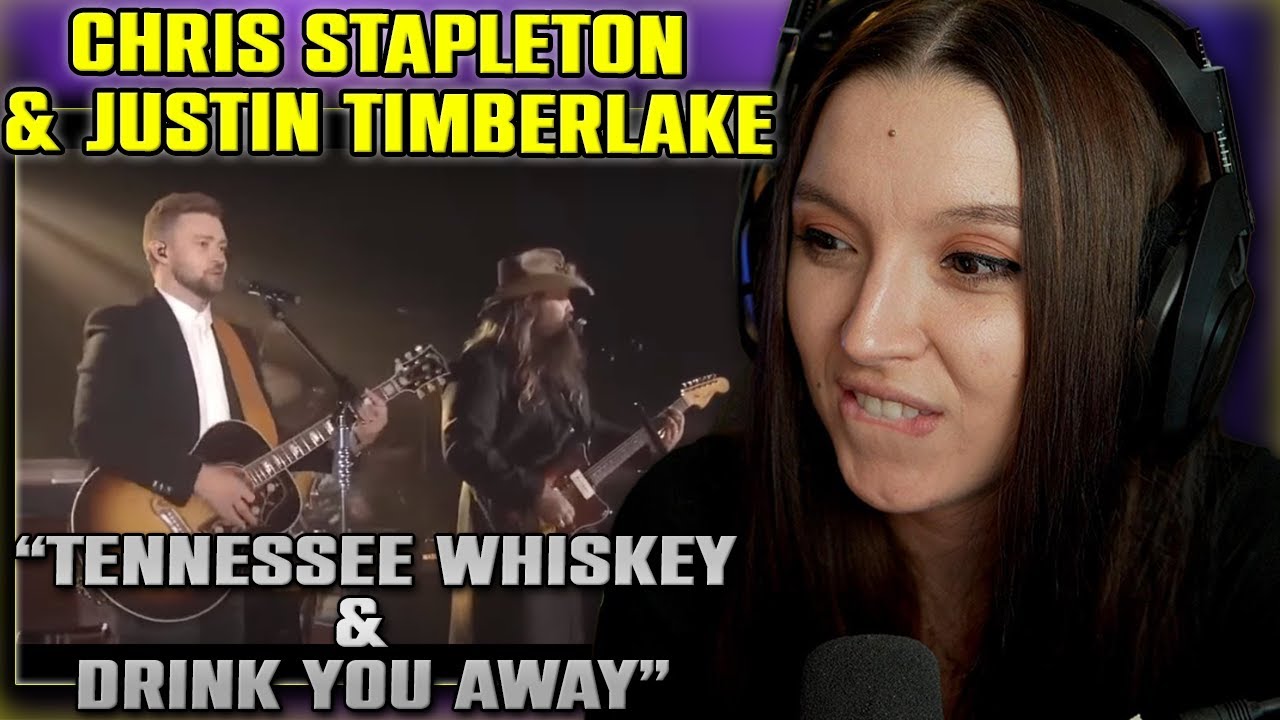 Justin Timberlake & Chris Stapleton - Tennessee Whiskey & Drink You Away | FIRST TIME REACTION