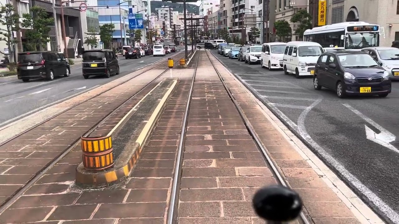 長崎・路面電車　五島町〜長崎駅前