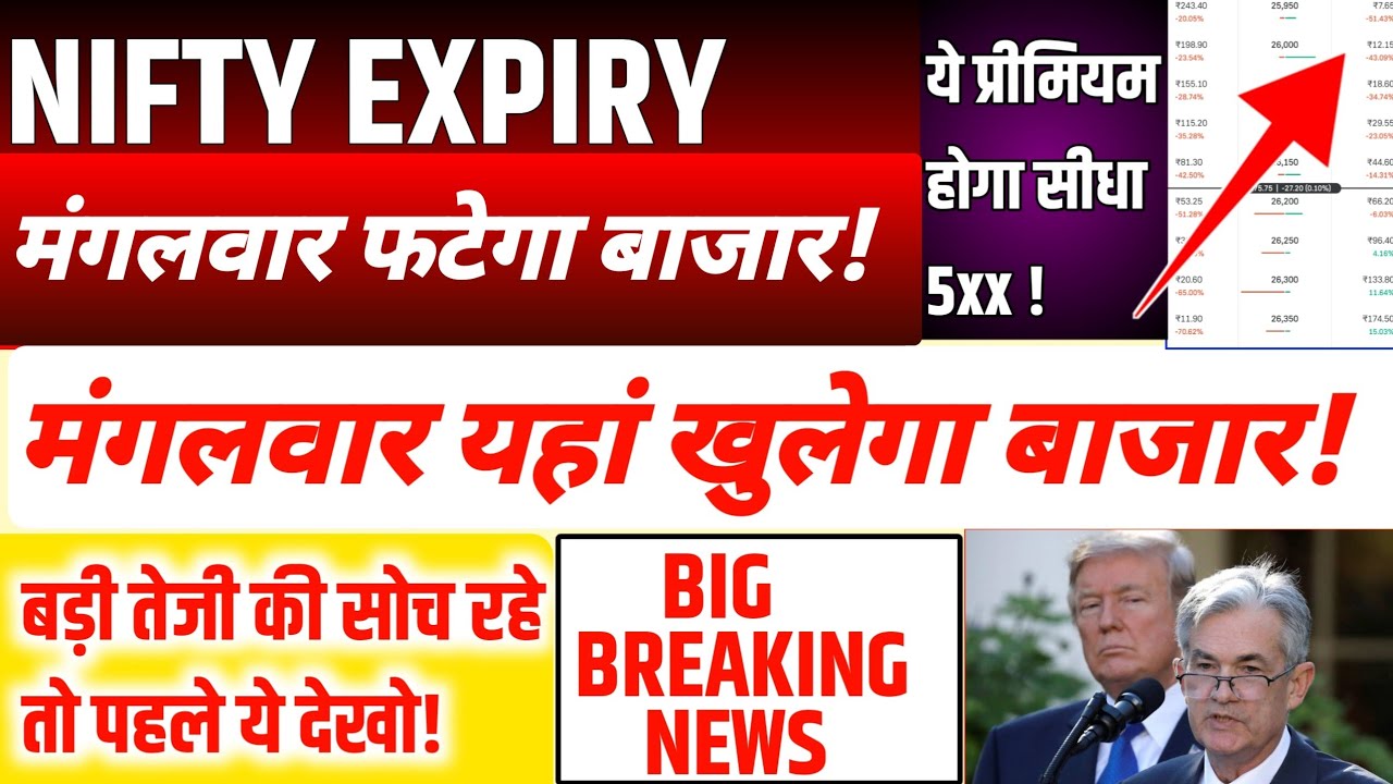Tomorrow market prediction| Nifty Prediction| Bank Nifty Tomorrow| Tuesday Market Prediction