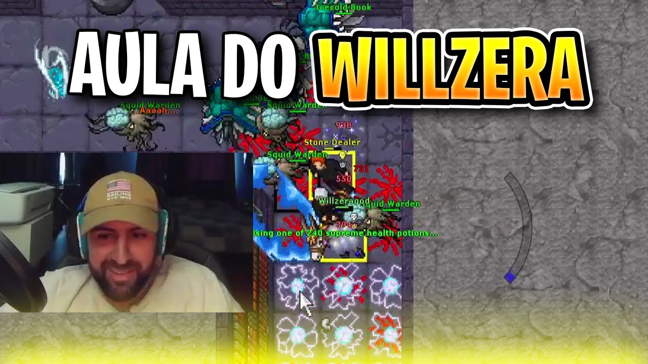 Willzera deu aula a Elite Knight 883 - Tibia #GameLab