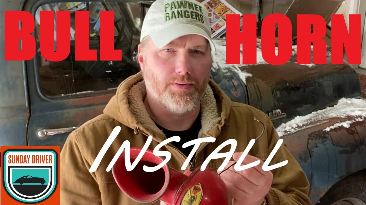 Is this the Greatest Horn?  Bull Horn Install on my 1954 Truck | Sunday Driver