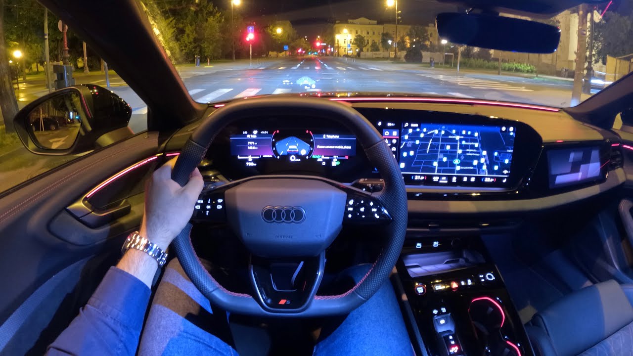 AUDI A5 2025 - NIGHT POV test drive & REVIEW (Avant, TDI MHEV Plus Quattro)