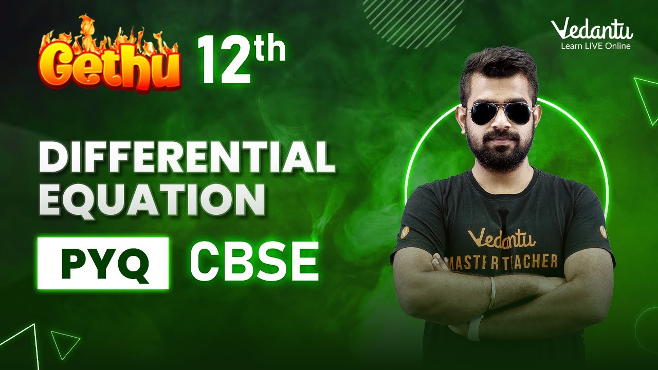 Differential Equation PYQs | Class 12 Maths | JEE 2023 | Shimon Sir | Vedantu Master Tamil