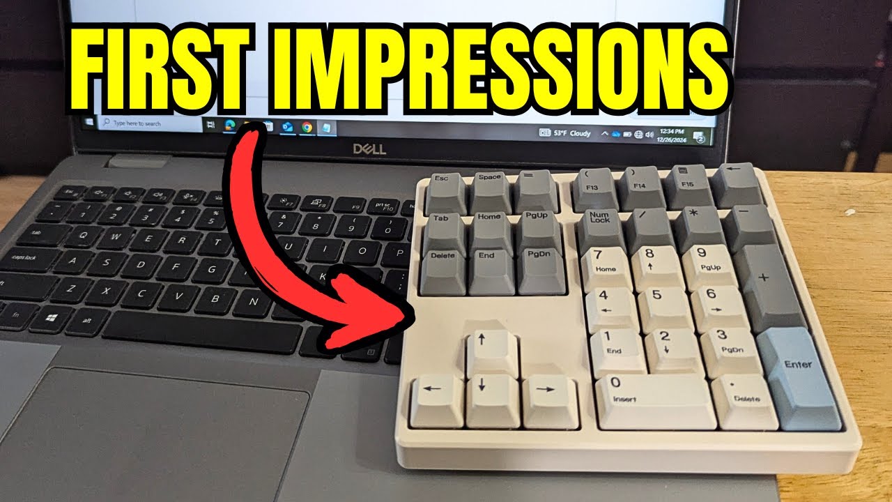 A MECHANICAL Number Pad I Needed for My Laptop!! (Kisnt 34 Key Review)